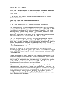 BIOGRAFÍA – CELIA LINDE "Celia Linde is extremely gifted for the