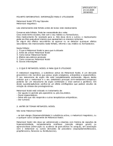 APROVADO EM 23-10-2009 INFARMED FOLHETO INFORMATIVO