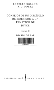 consejos de un discípulo de morrison a un fanático de joyce