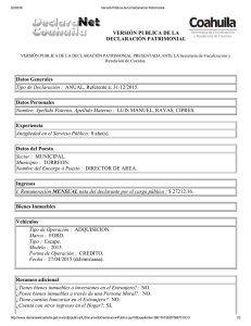 VERSIÓN PUBLICA DE LA DECLARACIÓN