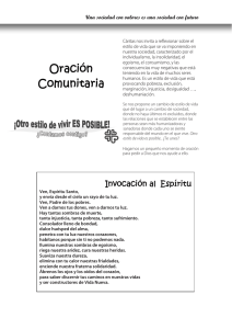 Oración Comunitaria - Cáritas Diocesana de Valladolid