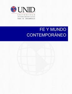 FE Y MUNDO CONTEMPORÁNEO