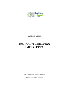una conflagracion imperfecta - Biblioteca Virtual Universal