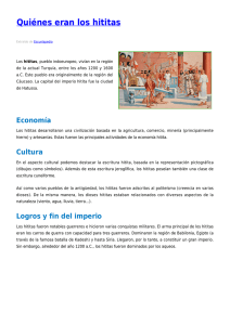 ¿Quiénes eran los hititas? Historia y cultura