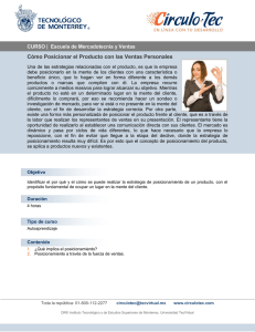 Cómo Posicionar el Producto con las Ventas Personales