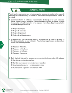 70 Ética en la Administración de Recursos