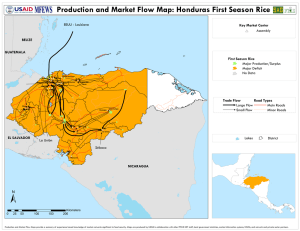 Production and Market Flow Map: Honduras First Season Rice
