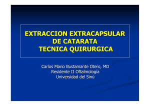 extraccion extracapsular de catarata tecnica quirurgica