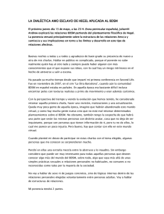 la dialéctica amo esclavo de hegel aplicada al