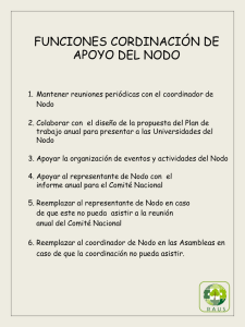 Funciones de coordinador de apoyo