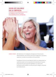 vivir los valores en la empresa