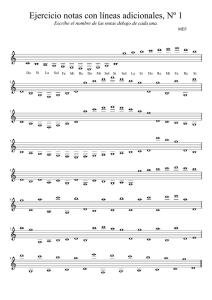 Ejercicio de Lectura de Notas Musicales para Principiantes