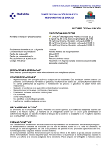 INFORME DE EVALUACIÓN OXICODONA/NALOXONA