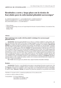 Resultados a corto y largo plazo con la técnica de Karydakis para la