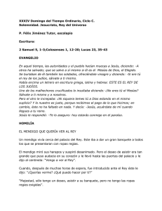 XXXIV Domingo del Tiempo Ordinario, Ciclo C. Solemnidad