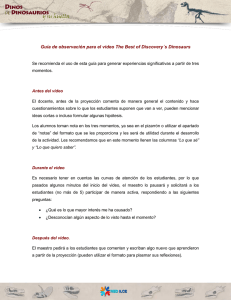 guía de observación del video
