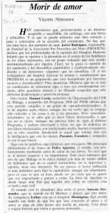 Morir de amor. Opinión