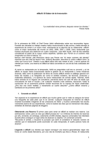 elBulli: Innovación y Sabor - Caso de Estudio