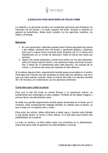 Ejercicios para mantener un pecho firme