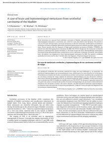 A case of brain and leptomeningeal metastases from urothelial