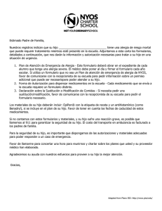 Estimado Padre de Familia, Nuestros registros indican que su hijo