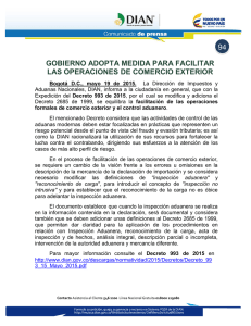 gobierno adopta medida para facilitar las operaciones de