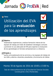 JornadaProEVAred Evaluación