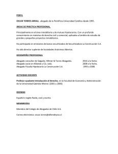 PERFIL OSCAR TORRES ARRAU, abogado de la Pontificia
