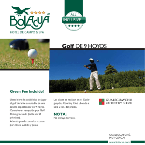 Golf DE 9 HOYOS