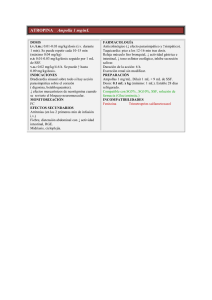 ATROPINA Ampolla 1 mg/mL