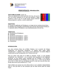 PENTATEUCO - Iglesia Bautista Recoleta