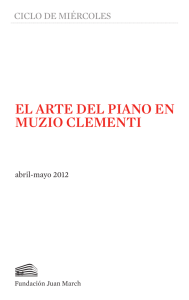 Muzio Clementi: El Arte del Piano - Fundación Juan March