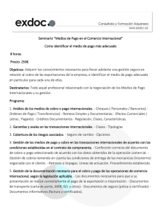 Seminario “Medios de Pago en el Comercio Internacional” Como
