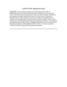 CAPTULO XIII - Disposiciones Finales