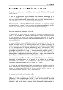bases de una teología del laicado
