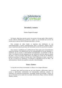 Juventud y censura - Biblioteca Virtual Universal