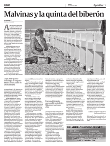 Malvinas y la quinta del biberón