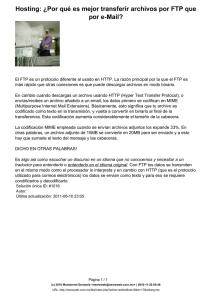 Hosting: ¿Por qué es mejor transferir archivos por FTP que por e