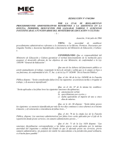 Resolución Nº 4770 - Ministerio de Educación y Cultura