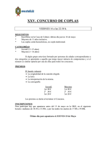 XXV. CONCURSO DE COPLAS