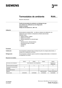 3000 Termostatos de ambiente RAA…