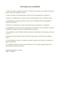 El decálogo de la amabilidad