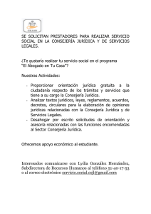 Oportunidad de Servicio Social: Programa de Asesoría Legal
