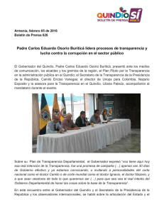 Padre Carlos Eduardo Osorio Buriticá lidera procesos de