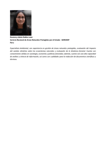 Rosmery Adela Robles Leon Servicio Nacional de Areas