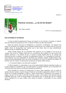 Nuestras certezas... ¿y las de los demás?