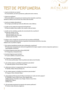test de perfumeria