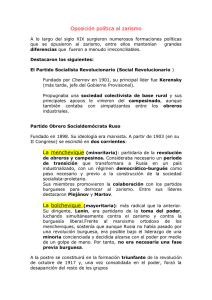 Oposición política al zarismo