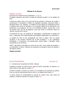 23 de abril Sábado IV de Pascua PRIMERA LECTURA Del libro de