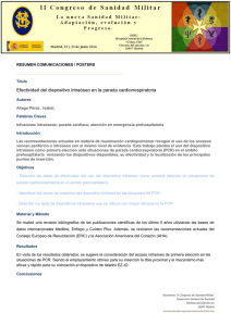 Efectividad del dispositivo intraóseo en la parada cardiorrespiratoria